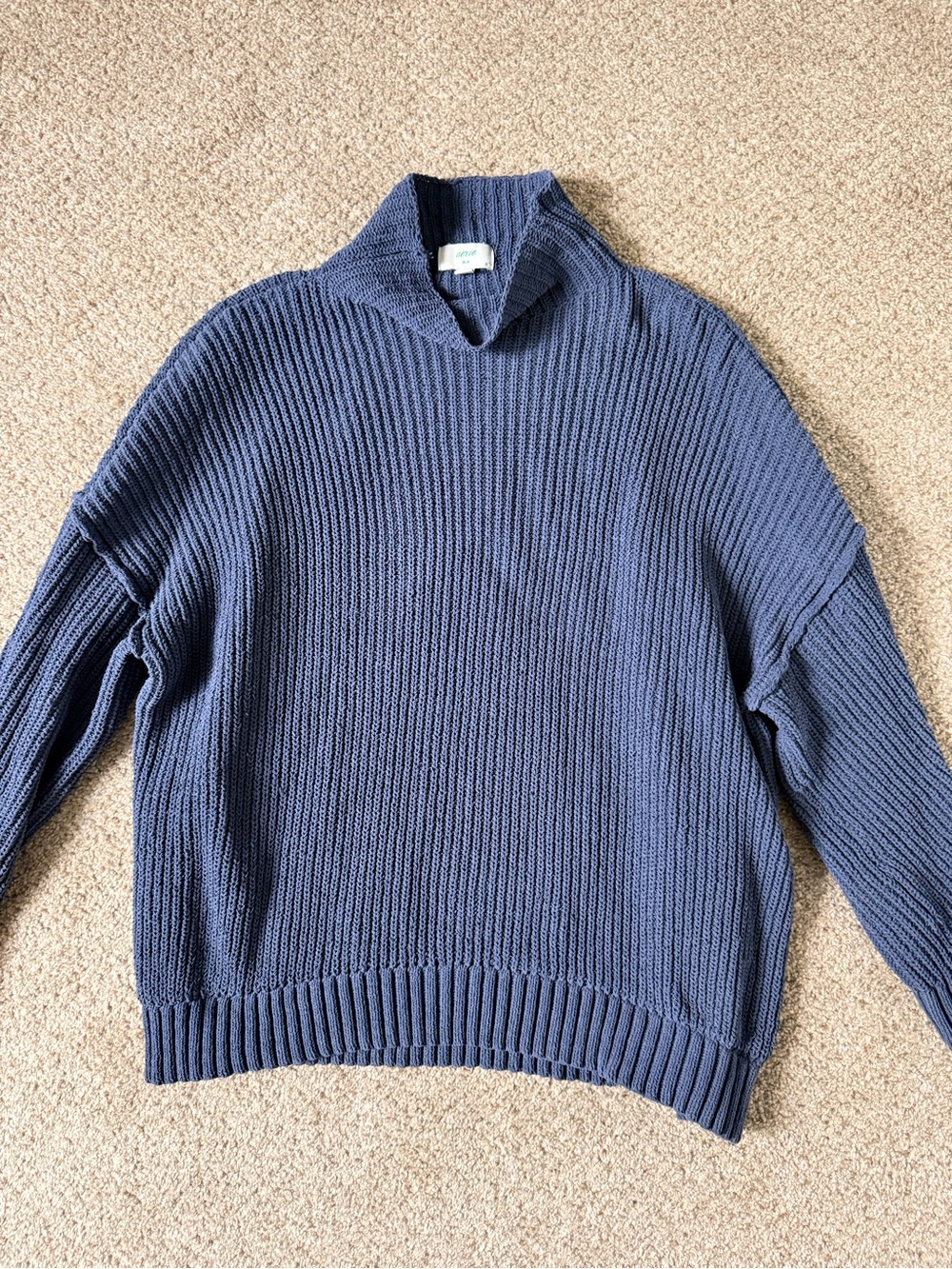 Aerie Blue Mockneck Sweater
